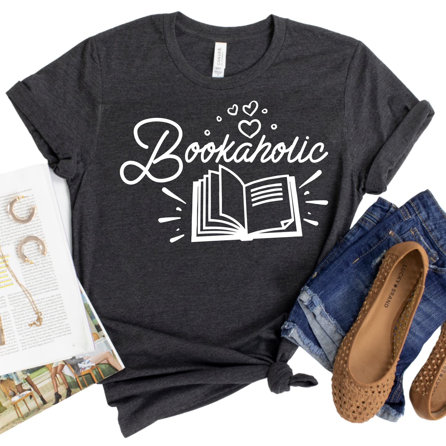 Bookaholic Shirt – Funny Book Lover Tee, Perfect Gift for Readers, Ideal for Mom, Sister, Wife, or Daughter, Unique Bookworm Apparel