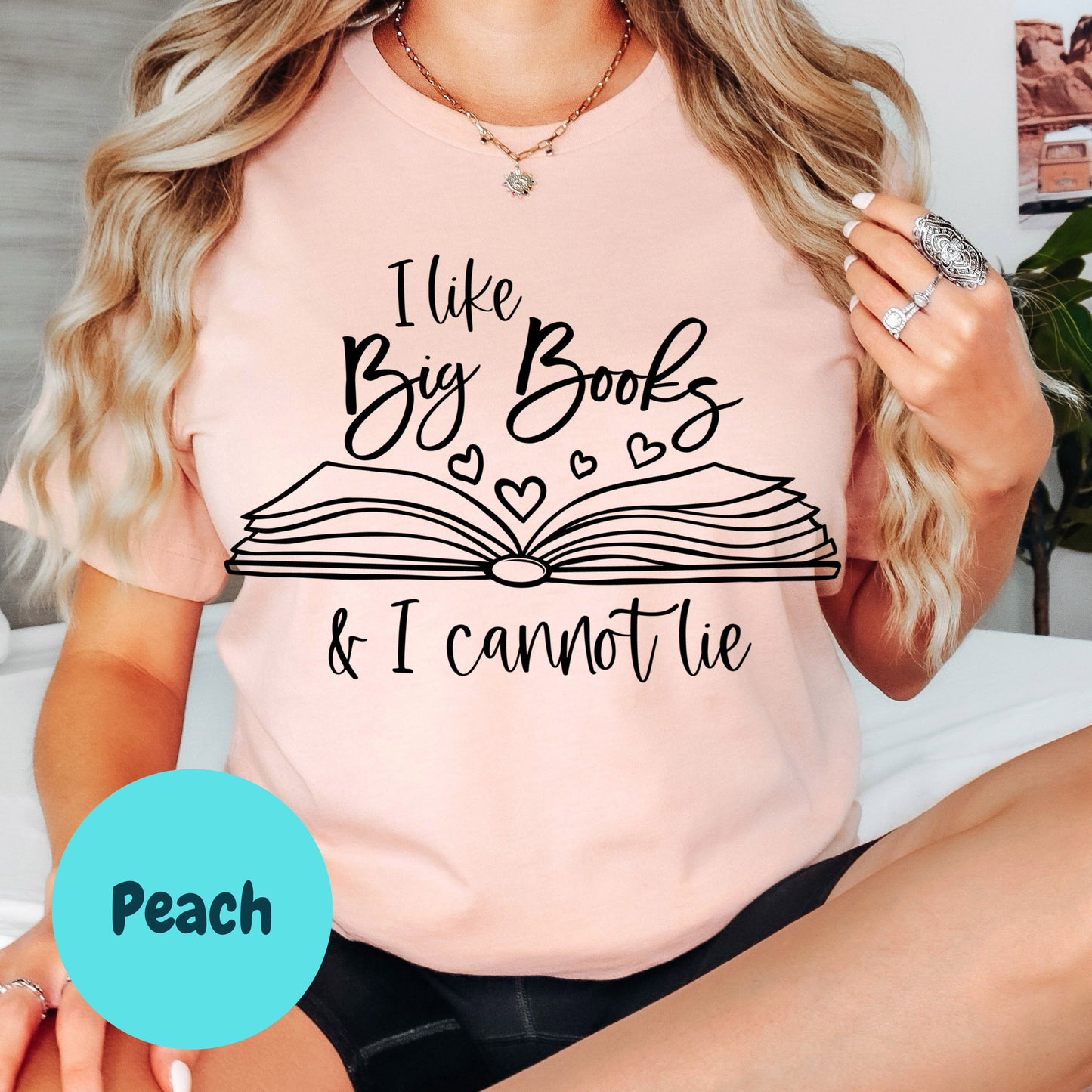 I Like Big Books Shirt, Funny Book Lover Tee, Reading Graphic T-Shirt, Bookish Gift for Readers, Cute Librarian Shirt, Literary Pun Tee