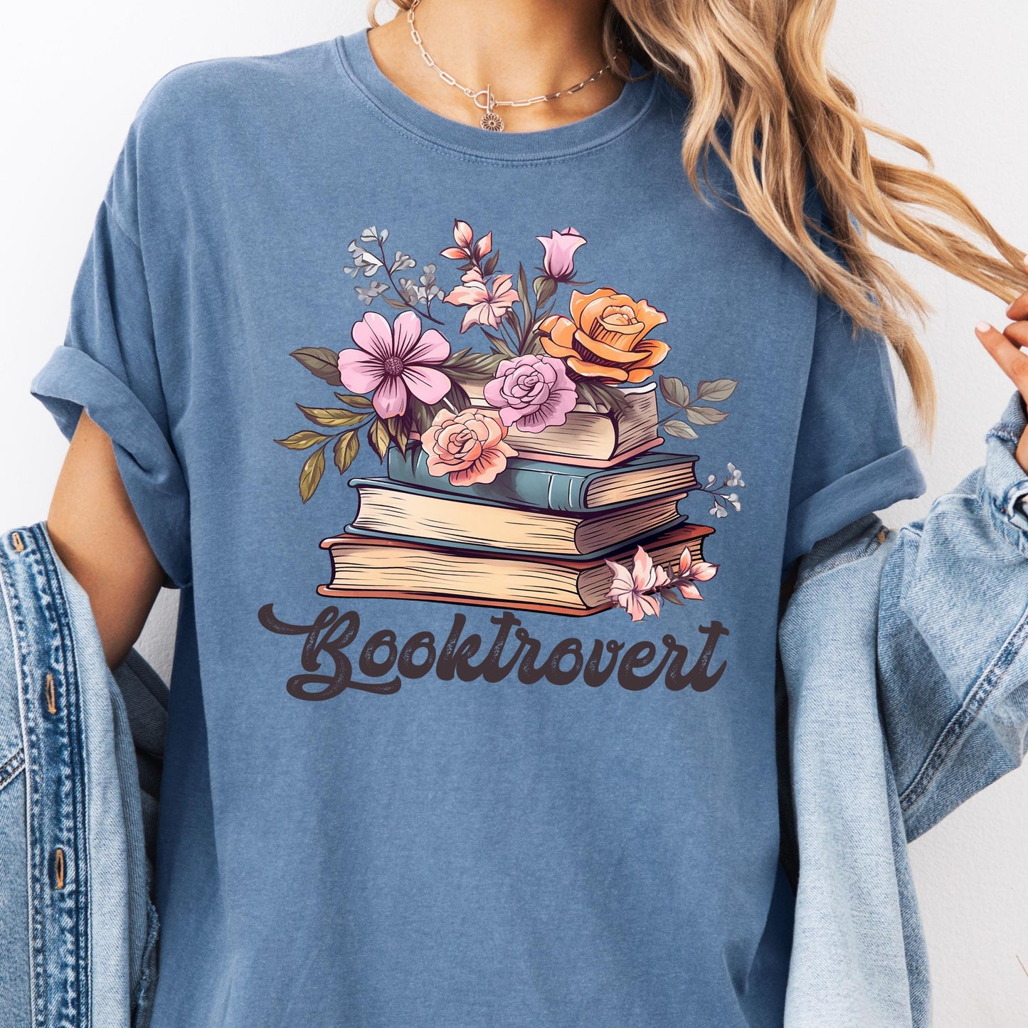 Comfort Colors® Booktrovert Shirt, Wildflower Book Shirt, Book Lovers Gifts, Gifts For Book Lovers, Book Shirts For Women, Bookish Gifts