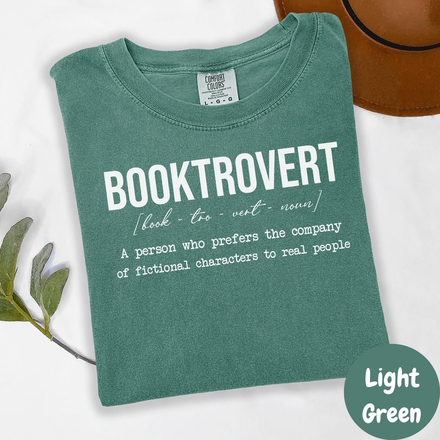 Booktrovert Shirt, Funny Book Lover Tee, Comfort Colors® T-Shirt, Introvert Gift for Readers, Bibliophile Aesthetic, Bookish Graphic Tee