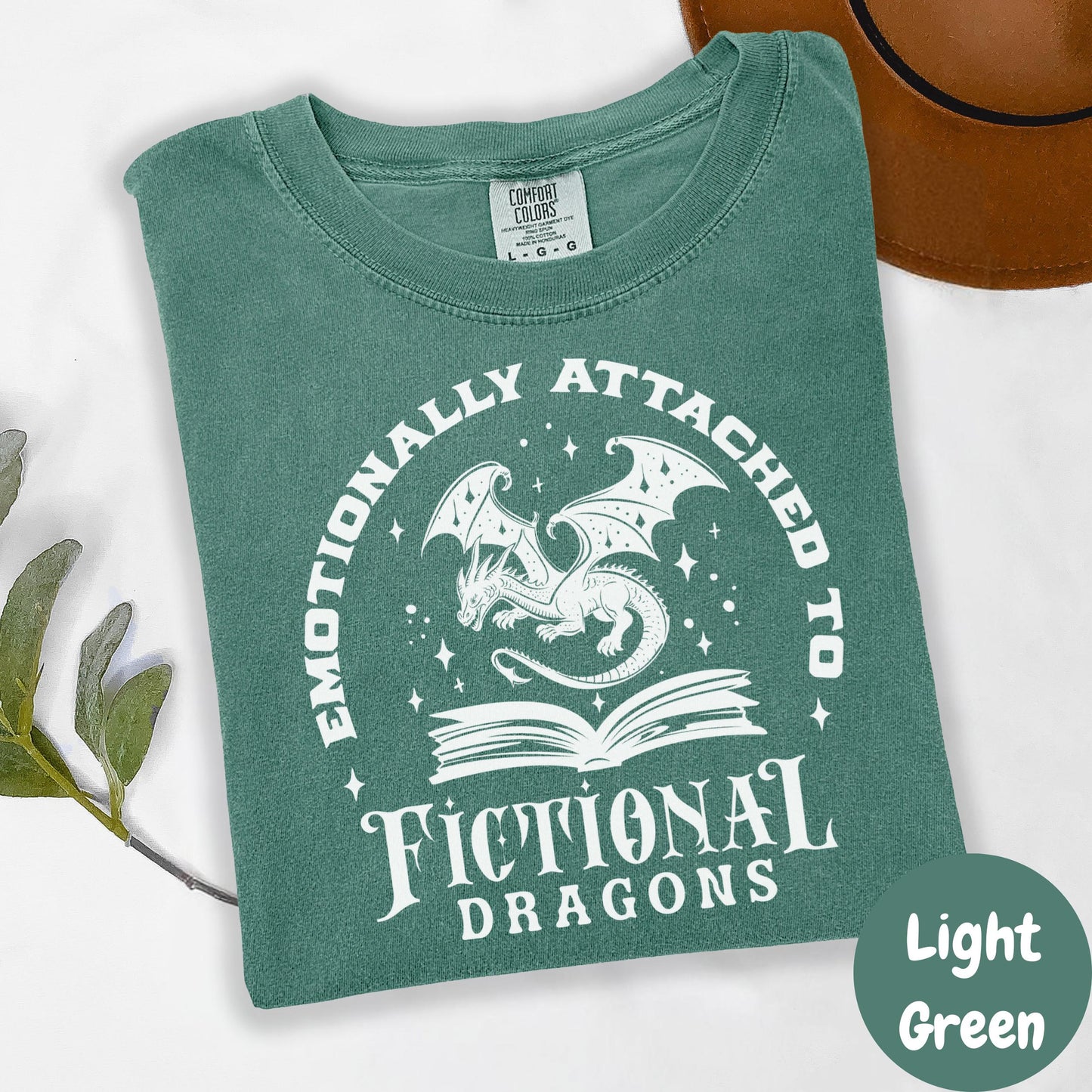 Emotionally Attached to Fictional Dragons Shirt, Comfort Colors® Shirt, Fantasy Book Lover Tee, Funny Bookish Shirt, Spicy Reader Gift