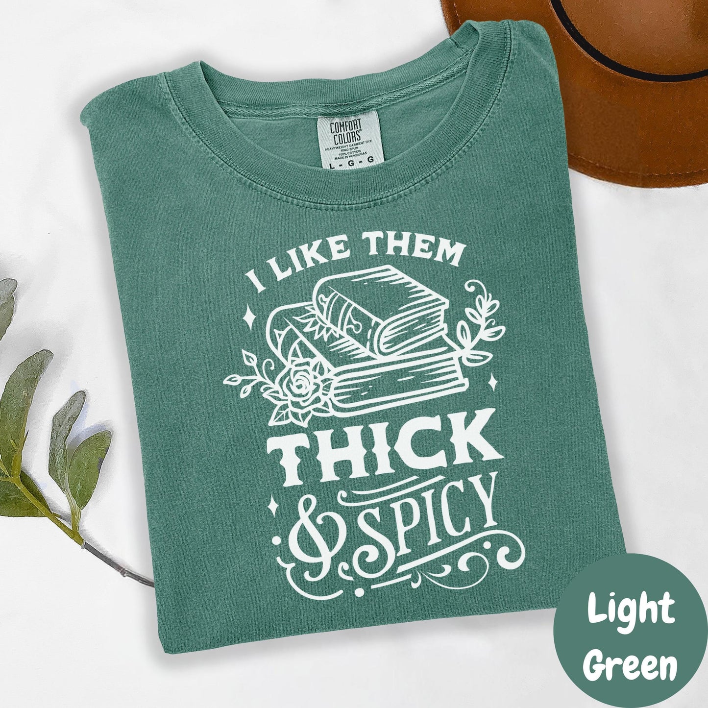 Thick and Spicy Book Shirt, Funny Bookish Comfort Colors® Shirt, Romance Reader Tee, Sassy Reading Shirt, Book Lover Gift, Smut Shirt