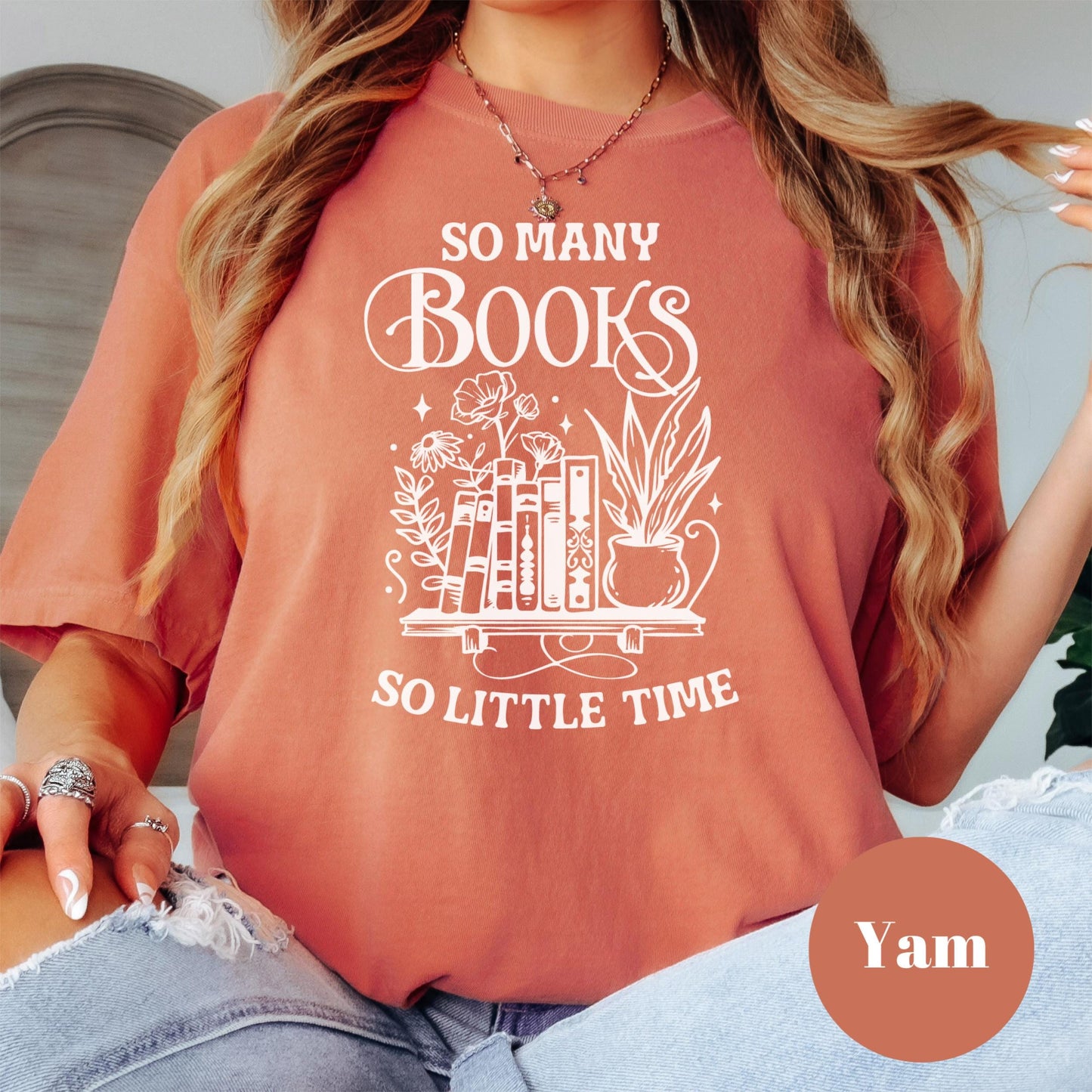 So Many Books Shirt, Book Lover Comfort Colors® Shirt, Funny Reading Tee, Cozy Book Shirt, TBR Pile Shirt, Introvert Gift for Readers