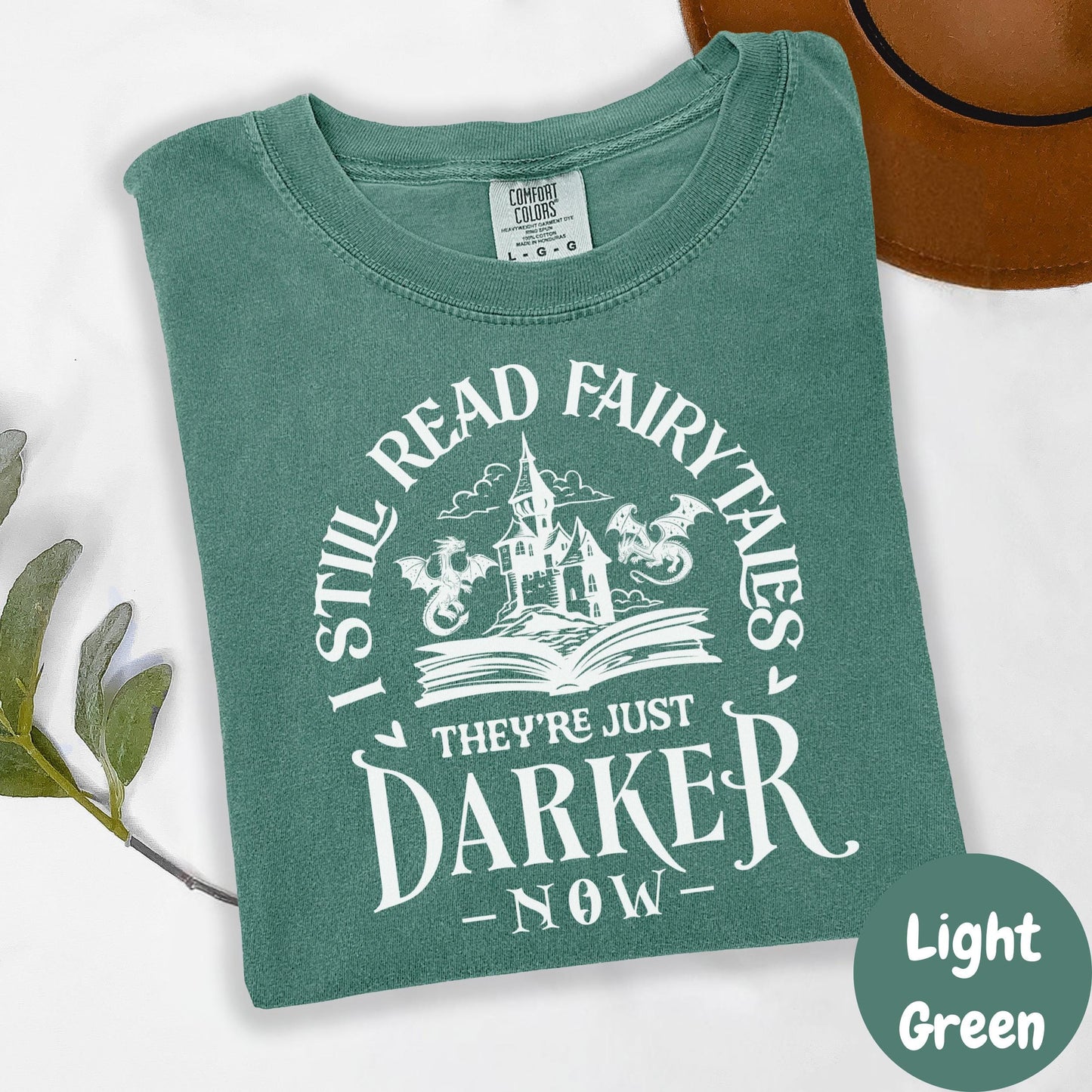 Darker Fairytales Shirt, Gothic Book Comfort Colors® Shirt, Fantasy Reader Tee, Dark Academia Shirt, Book Lover Gift, Moody Fairytale Shirt