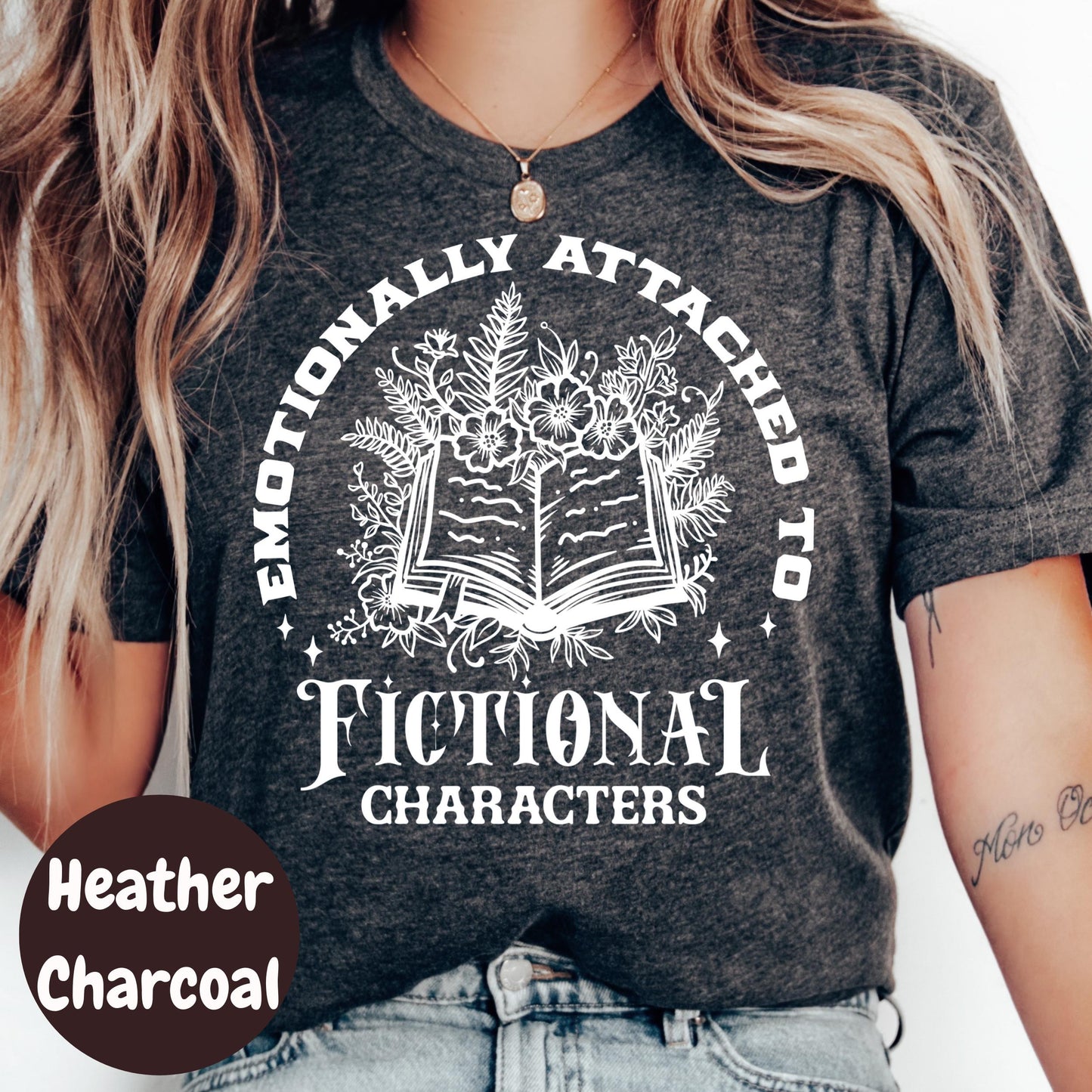 Emotionally Attached T-Shirt, Fictional Character Shirt, Book Lover Graphic Tee, Bookish Gift Shirt, Reading T-Shirt, Cute Reader Tee