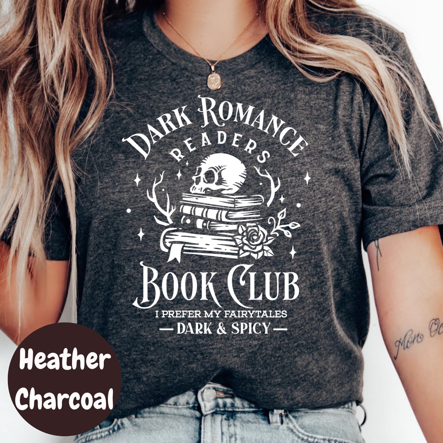 Dark Romance Book Club Shirt, I Prefer My Fairytales Dark and Spicy Tee, Spicy Book Reader Shirt, Gothic Romance Bookish T-Shirt