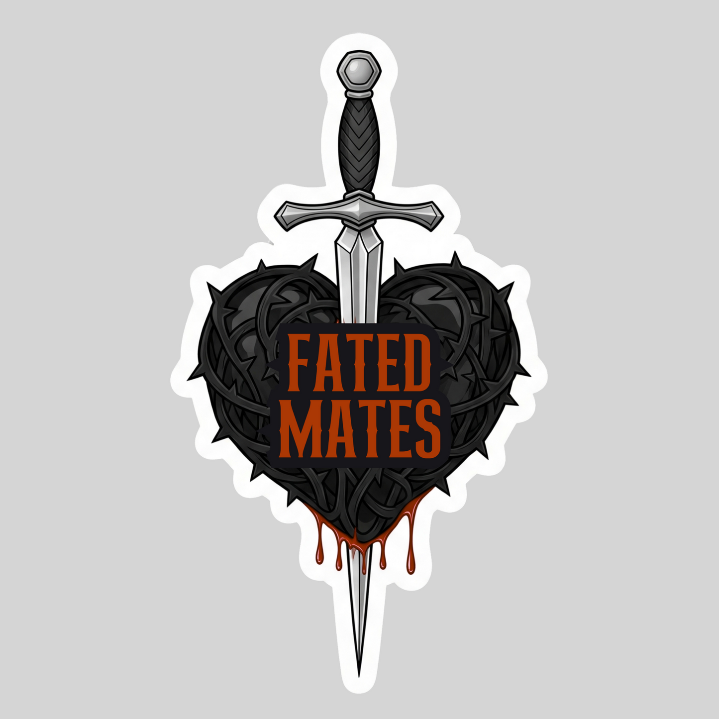 Fated Mates – 3" Waterproof Bookish Sticker with Holo Overlay – Reading, Books, Reader Gift, Book Lover