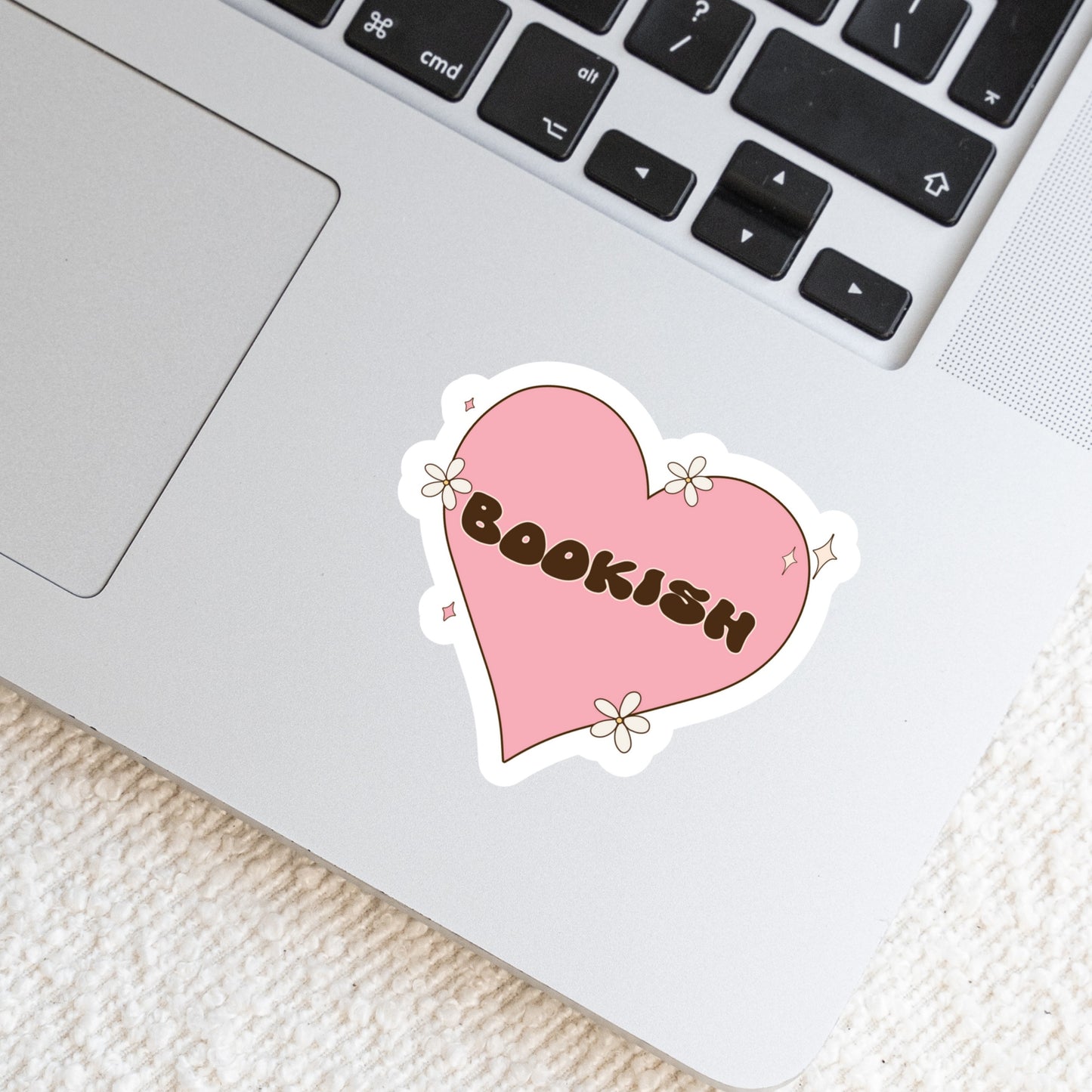 Bookish Heart β 3" Waterproof Bookish Sticker with Holo Overlay β Reading, Books, Reader Gift, Book Lover