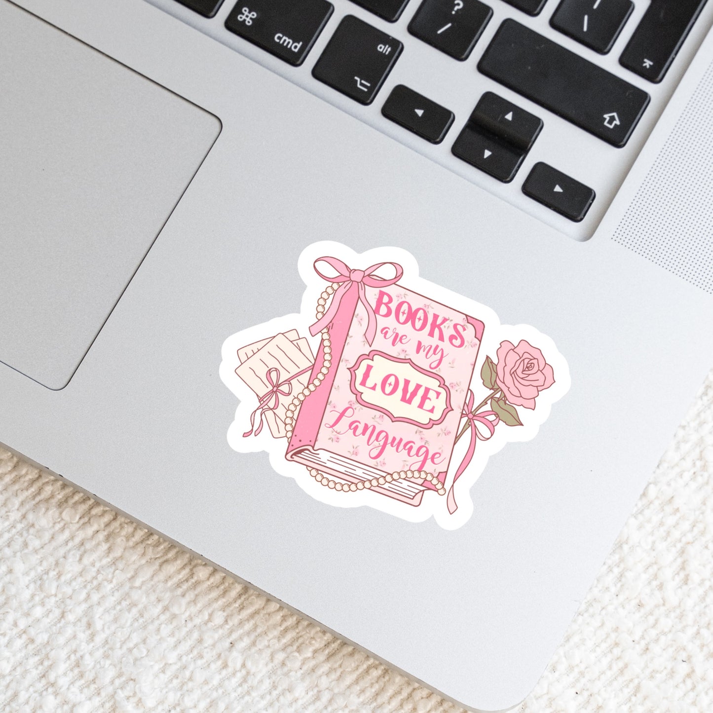 Books are my Love Language โ 3" Waterproof Bookish Sticker with Holo Overlay โ Reading, Books, Reader Gift, Book Lover