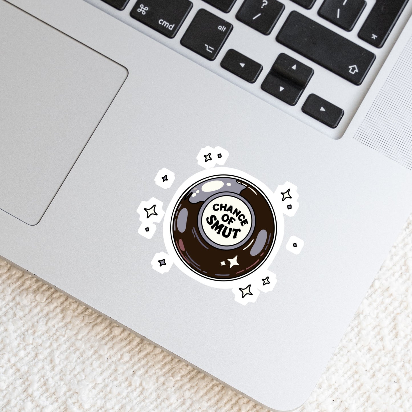 Chance of Smut Magic Cube Sticker โ 3" Waterproof Bookish Sticker with Holo Overlay โ Reading, Books, Reader Gift, Book Lover