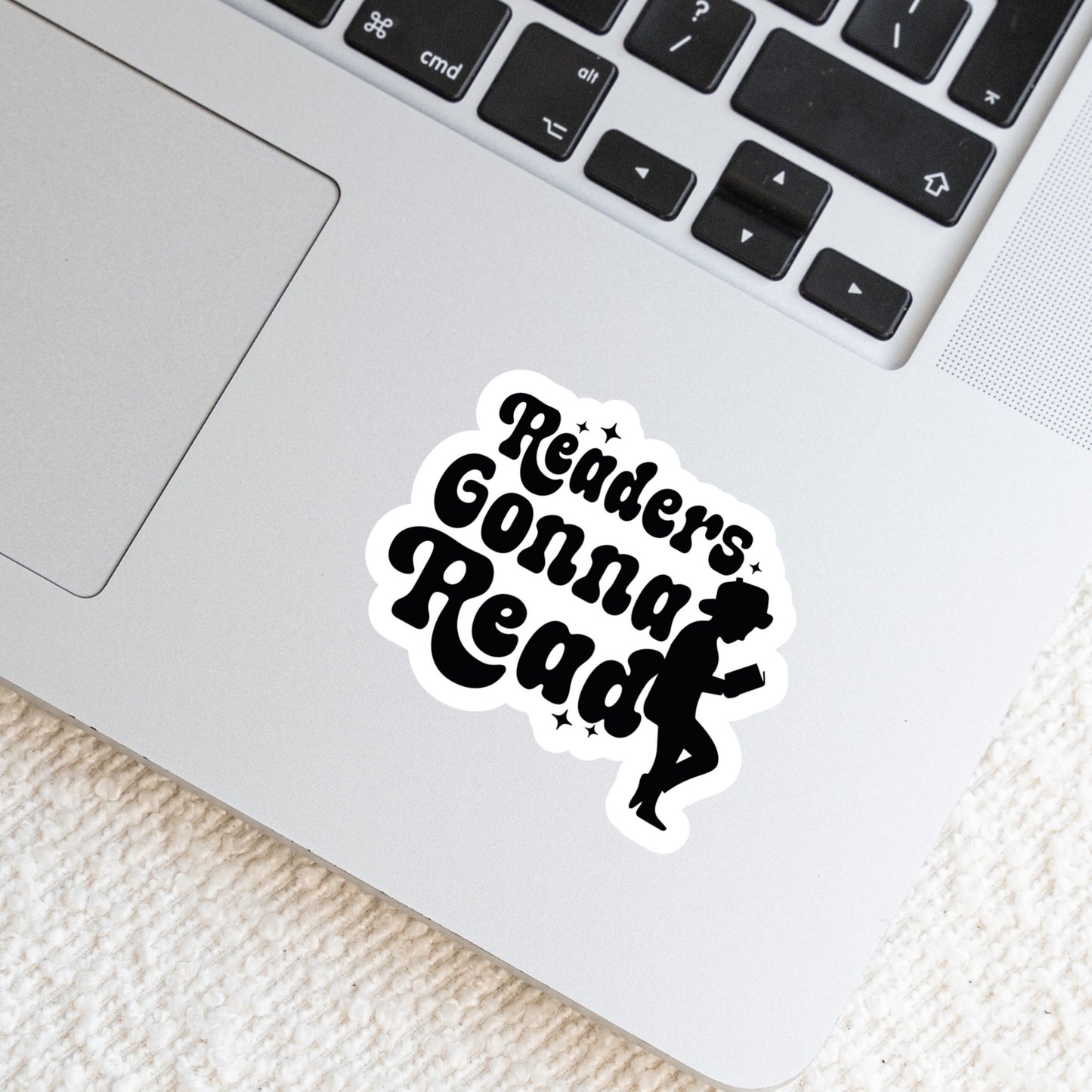 Readers Gonna Read Book Reader Sticker โ 3" Waterproof Bookish Sticker with Holo Overlay โ Reading, Books, Reader Gift, Book Lover, Bookstore Merch