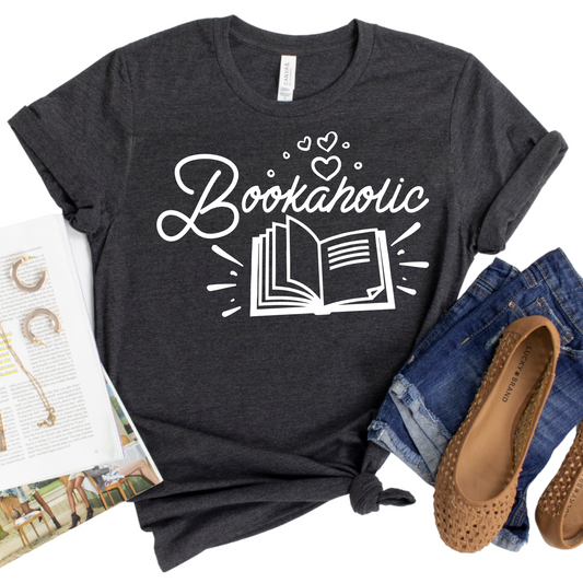 Bookaholic Shirt – Funny Book Lover Tee, Perfect Gift for Readers, Ideal for Mom, Sister, Wife, or Daughter, Unique Bookworm Apparel