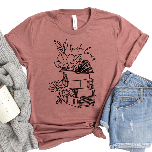 Book Lover Shirt – Literary Graphic Tee for Women, Ideal Gift for Readers, Perfect for Mom, Sister, Wife, or Daughter, Cozy Bookworm Apparel