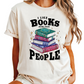 I Like Books More Than People Shirt – Funny Book Lover Tee, Gift for Readers, Great for Mom, Sister, Wife, or Daughter, Bookworm Apparel