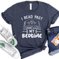 I Read Past My Bedtime Shirt - Funny Book Lover Gift for Readers, Perfect for Mom, Sister, Wife, Daughter, Bookworm T-Shirt