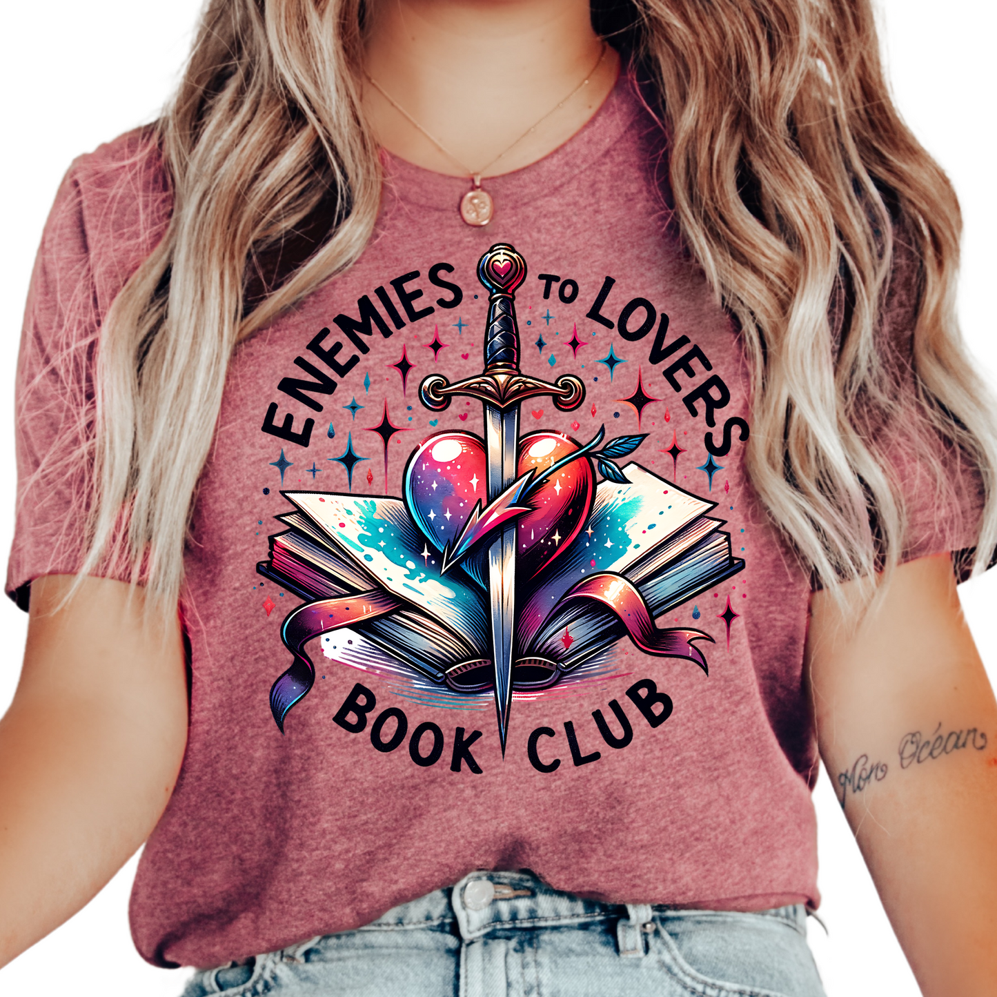 Enemies to Lovers Book Club Shirt - Romance Reader T-Shirt - Fantasy Book Lover Gift - Bookish Aesthetic Tee - Literary Trope Apparel