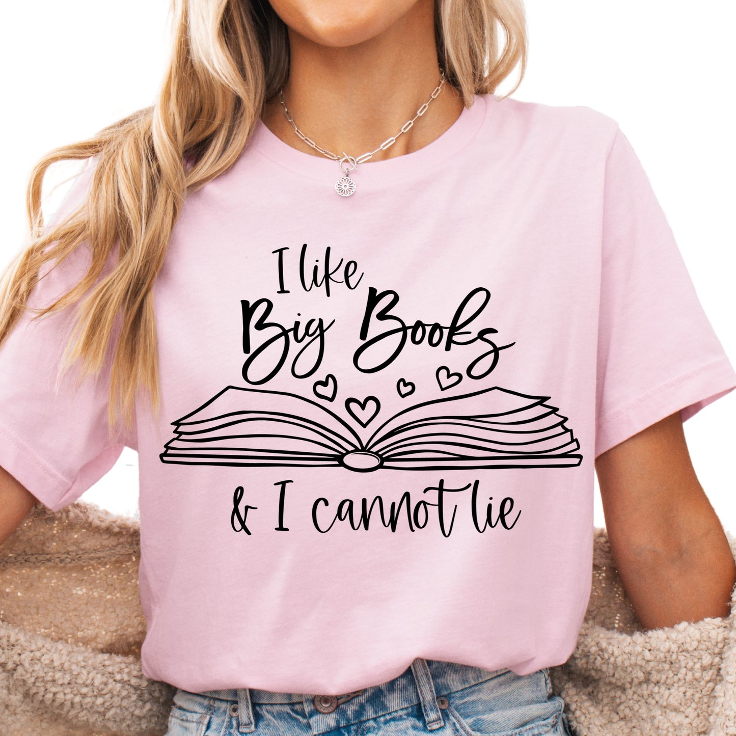 I Like Big Books Shirt, Funny Book Lover Tee, Reading Graphic T-Shirt, Bookish Gift for Readers, Cute Librarian Shirt, Literary Pun Tee