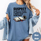 Funny Book Lover Shirt, Comfort Colors® Tee, Suspect Reading Shirt, Bookish Humor Tee, Late Night Reader Gift, Bookworm Shirt