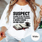 Funny Book Lover Shirt, Comfort Colors® Tee, Suspect Reading Shirt, Bookish Humor Tee, Late Night Reader Gift, Bookworm Shirt