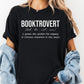 Booktrovert Shirt, Funny Book Lover Tee, Comfort Colors® T-Shirt, Introvert Gift for Readers, Bibliophile Aesthetic, Bookish Graphic Tee
