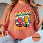 Hooray Library Day Comfort Colors® Shirt, Cute Book Lover Graphic Tee, Teacher or Librarian Shirt, Reading Day Shirt, Retro Book Tee
