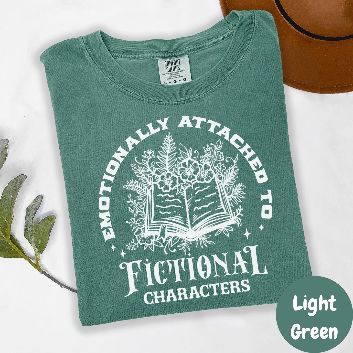 Emotionally Attached to Fictional Characters Shirt, Comfort Colors® Shirt, Funny Book Lover Tee, Bookish Graphic Shirt, Spicy Reader Gift