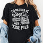 Rather Be Home TBR Shirt, Funny Book Comfort Colors® Shirt, Book Lover Tee, Reading Shirt for Women, Introvert Bookish Gift, Books Tee