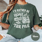 Rather Be Home TBR Shirt, Funny Book Comfort Colors® Shirt, Book Lover Tee, Reading Shirt for Women, Introvert Bookish Gift, Books Tee
