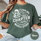 Just a Chapter Shirt, Comfort Colors® Shirt, Gothic Book Lover Tee, Inspirational Reading Shirt, Skull Book Shirt, Mental Health Gift