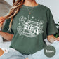 Stack of Books Floral Shirt, Reader Comfort Colors® Shirt, Book Lover Tee, Reading Shirt for Women, Cozy Reader Gift, Bookish Apparel