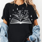 Magical Book Floral Shirt, Comfort Colors® Book Lover Tee, Cozy Reading Shirt, Aesthetic Bookish Shirt, Introvert Gift, Literary Graphic Tee