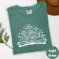 Floral Open Book Shirt, Book Lover Comfort Colors® Shirt, Blooming Book Tee, Bookish Shirt, Aesthetic Reader Gift, Cozy Reading Tee
