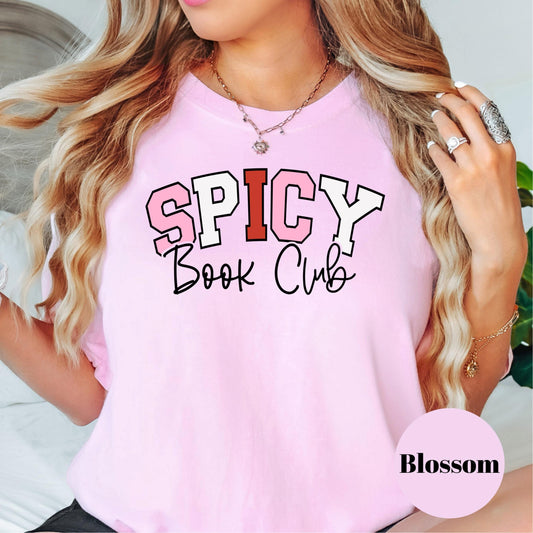 Spicy Book Club Shirt, Comfort Colors® Romance Reader Tee, Smut Book Shirt, Bookish Gift for Her, Spicy Reads Shirt, Book Club Outfit
