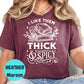 Thick and Spicy Book Shirt, Spicy Book Lover Tee, I Like Them Thick & Spicy Shirt, Funny Bookish T-Shirt, Romance Book Gift for Her