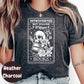 Introverted Book Shirt, But Willing to Discuss Books Tee, Funny Bookish Graphic Shirt, Goth Reader Gift, Skull Book Lover T-Shirt