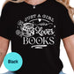 Just a Girl Who Loves Books Shirt, Cute Book Lover Tee, Bookish Graphic T-Shirt, Reading Gift for Her, Bibliophile T-Shirt