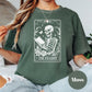 The Reader Tarot Shirt, Skeleton Book Shirt, Comfort Colors® Bookish Tee, Dark Academia Aesthetic, Gothic Reader Shirt, Creepy Cute Book Tee