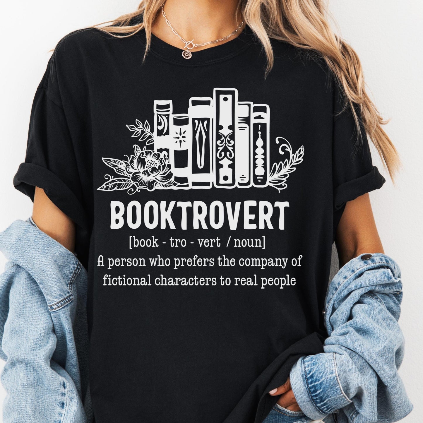 Booktrovert Shirt Definition Tee, Comfort Colors® Bookish Shirt, Funny Introvert Book Lover Gift, Book Reading Tee, Reading Shirt for Women