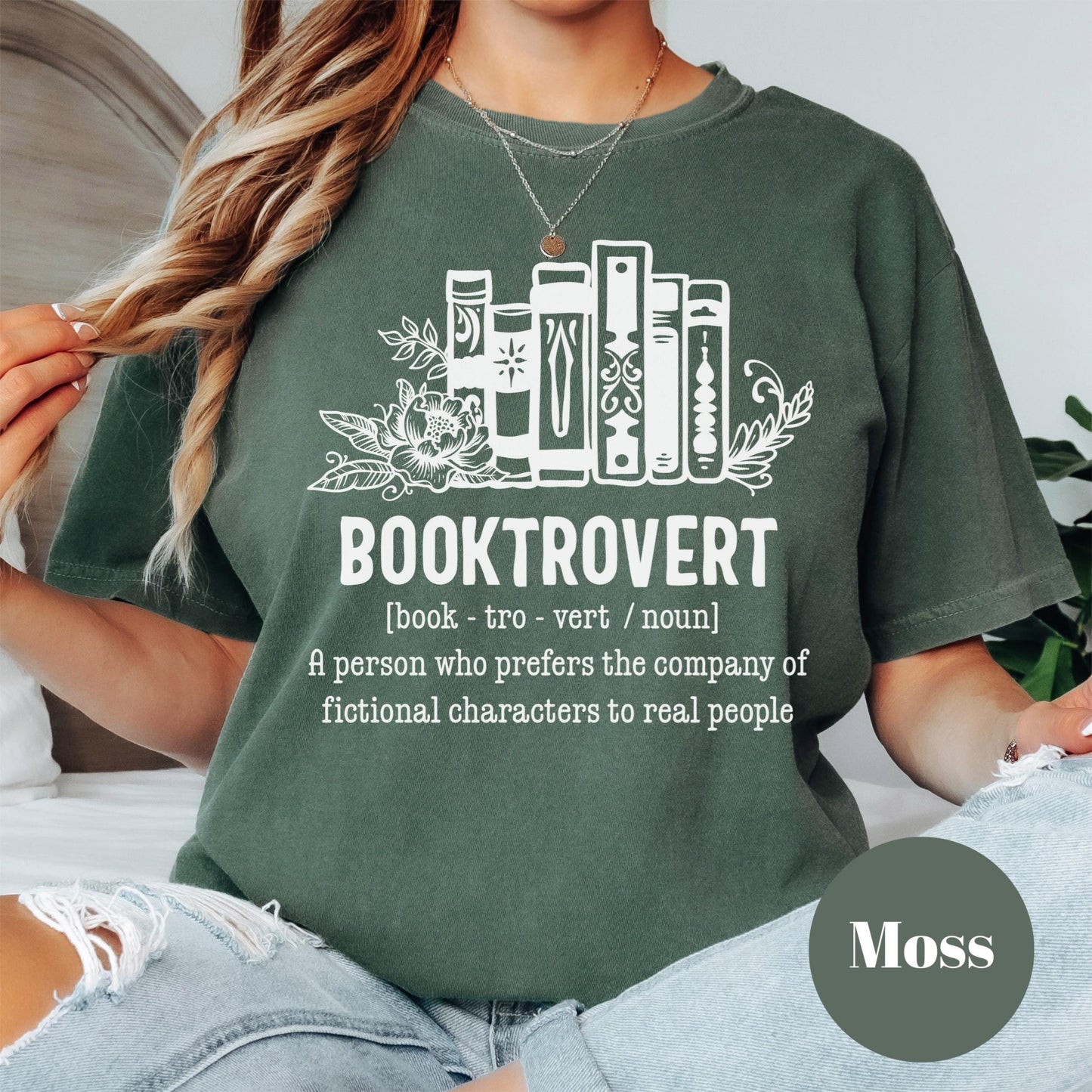 Booktrovert Shirt Definition Tee, Comfort Colors® Bookish Shirt, Funny Introvert Book Lover Gift, Book Reading Tee, Reading Shirt for Women