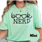 Book Nerd Shirt – Funny Book Lover Tee – Reading Graphic Shirt with Glasses – Bookish Gift for Readers – Cute Nerdy Teacher Tee