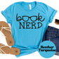 Book Nerd Shirt – Funny Book Lover Tee – Reading Graphic Shirt with Glasses – Bookish Gift for Readers – Cute Nerdy Teacher Tee
