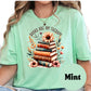 Books Are My Therapy Shirt – Floral Book Stack Tee – Mental Health Bookish Shirt – Reader Self-Care Tee – Book Lover Comfort Shirt