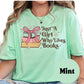 Just a Girl Who Loves Books Shirt – Cute Book Lover Tee – Retro Book Stack Shirt – Girly Bookworm Gift – Reading Graphic Top