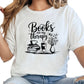 Books Are My Therapy Shirt – Book Lover Graphic Tee – Coffee and Books Reading Shirt – Bookish Self Care Gift – Literary Escape Tee