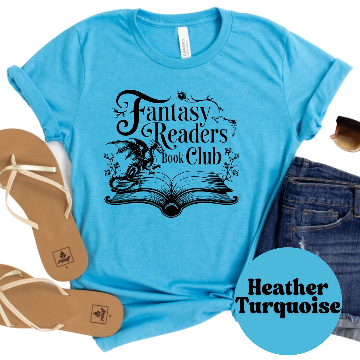 Fantasy Readers Book Club Shirt – Dragon Fantasy Book Tee – Bookish Gift for Readers – Book Club Shirt for Fantasy Lovers – Magical Reader Tee