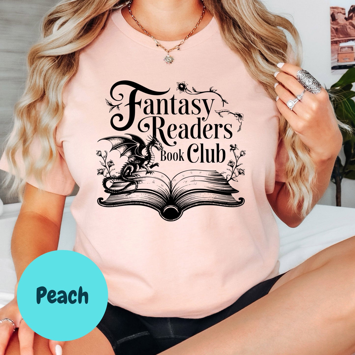 Fantasy Readers Book Club Shirt – Dragon Fantasy Book Tee – Bookish Gift for Readers – Book Club Shirt for Fantasy Lovers – Magical Reader Tee