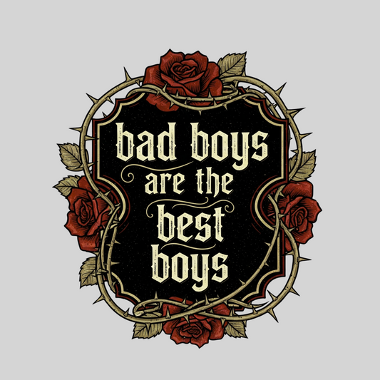 Bad Boys are the Best Boys – 3" Waterproof Bookish Sticker with Holo Overlay – Reading, Books, Reader Gift, Book Lover
