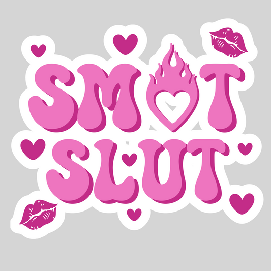Smut Slut – 3" Waterproof Bookish Sticker with Holo Overlay – Reading, Books, Reader Gift, Book Lover