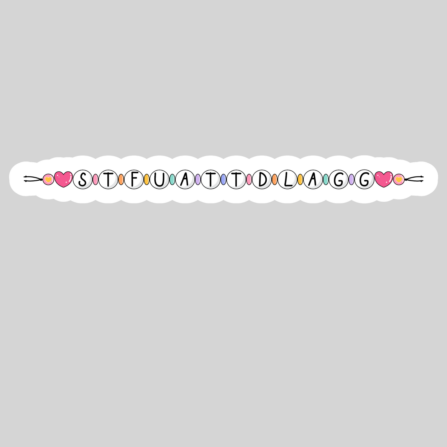 STFUATTDLAGG – 3" Waterproof Bookish Sticker with Holo Overlay – Reading, Books, Reader Gift, Book Lover