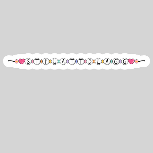 STFUATTDLAGG – 3" Waterproof Bookish Sticker with Holo Overlay – Reading, Books, Reader Gift, Book Lover